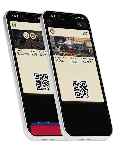 SpiClients digital loyalty card in a phone wallet